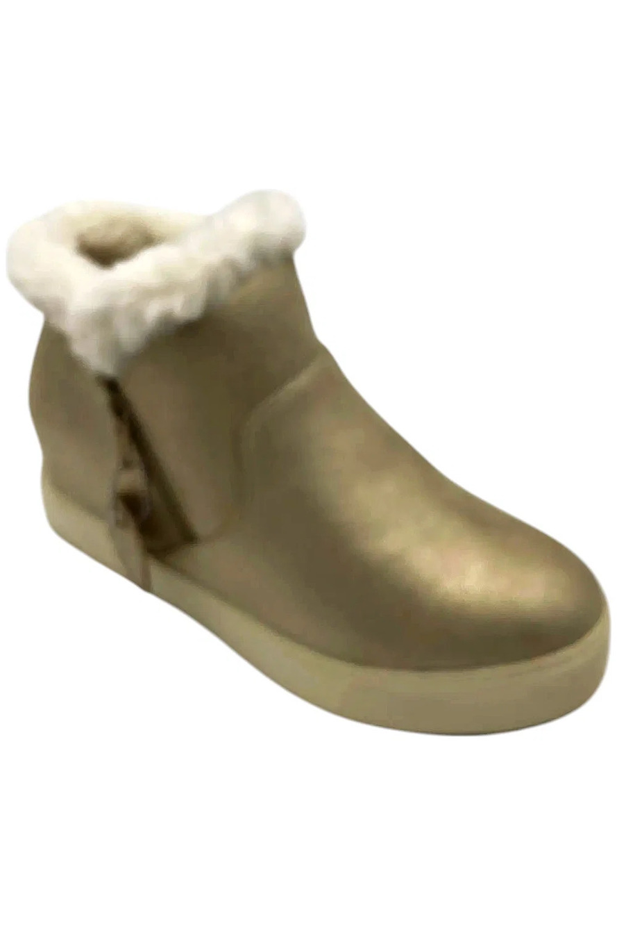 Urban Sport Women's Karlee Weather Resistant Wedge Bootie Gold - Medium